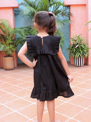 Pleated Frock - Black