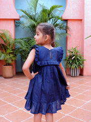 Pleated Frock - Blue